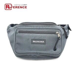 BALENCIAGA Explorer Waist Clutch Bag Belt Gray